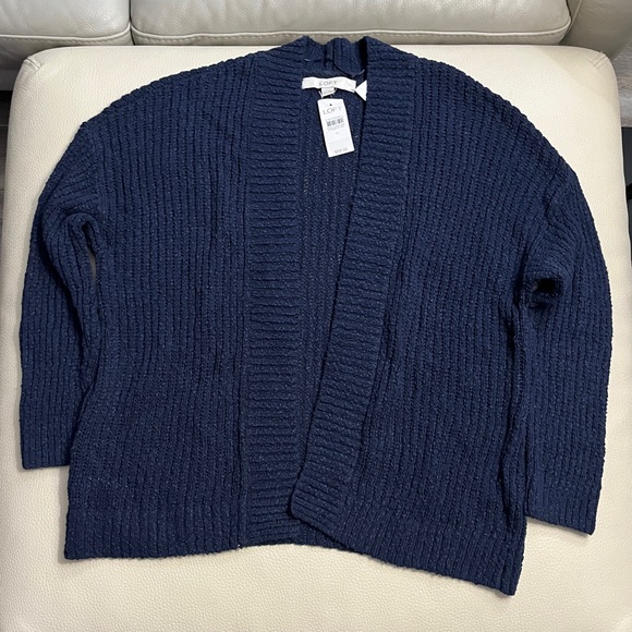 NWT - Loft By Ann Taylor Women's Textured Open Front Cardigan - Size M - Picture 2 of 6